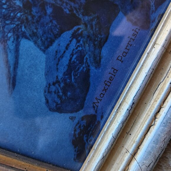 1952 Vintage Original MAXFIELD PARRISH Lights of Welcome Chromolithograph Print - Picture 6 of 9